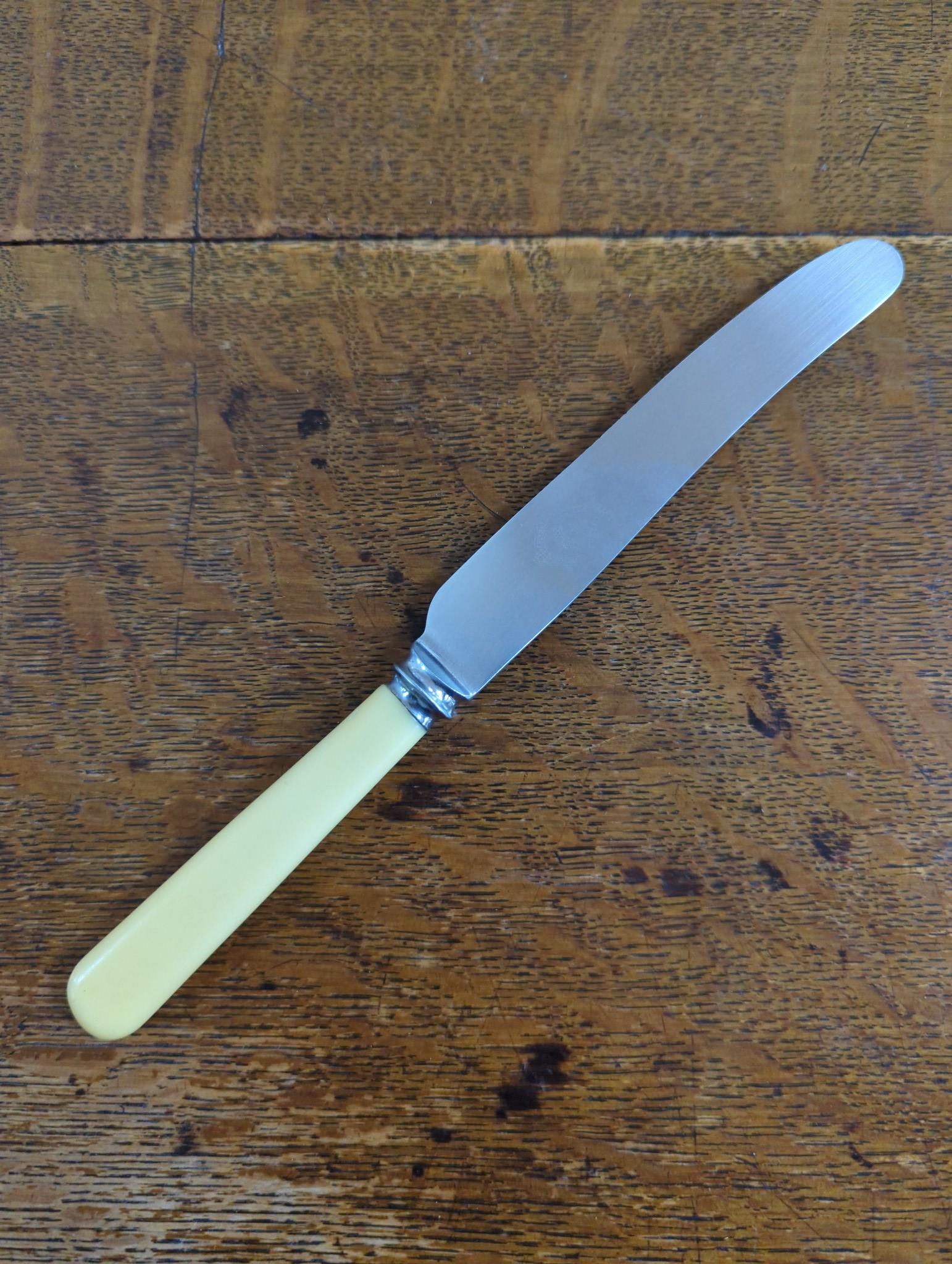 An Edwardian oak cased silver plated table canteen, settings for twelve and a set of silver plated fish knives and forks for twelve